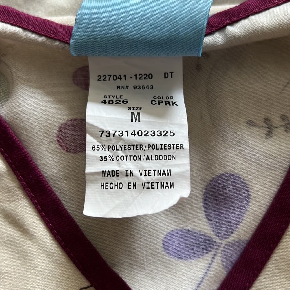 Women’s Cotton Scrub Top - Picture 4 of 4